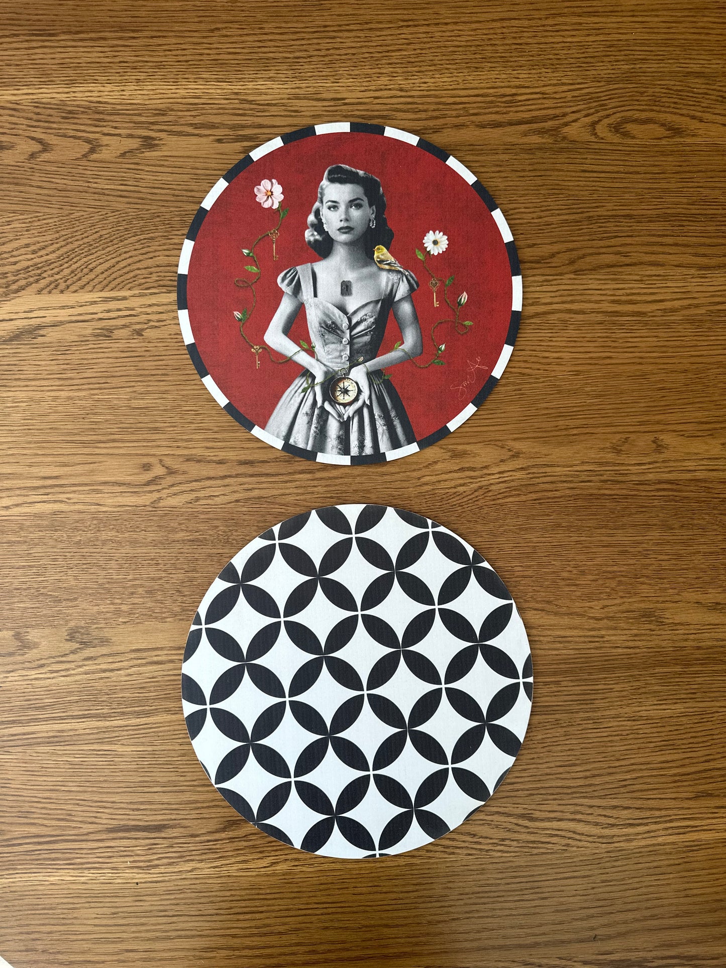 Set de 6 Porta Platos + 6 Porta Vasos