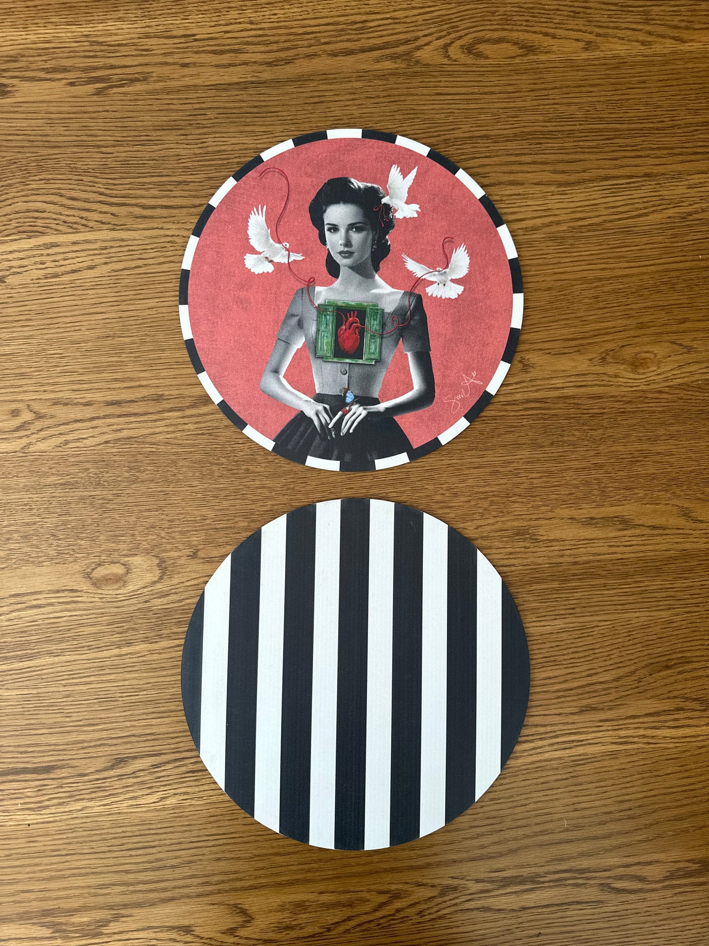 Set de 6 Porta Platos + 6 Porta Vasos