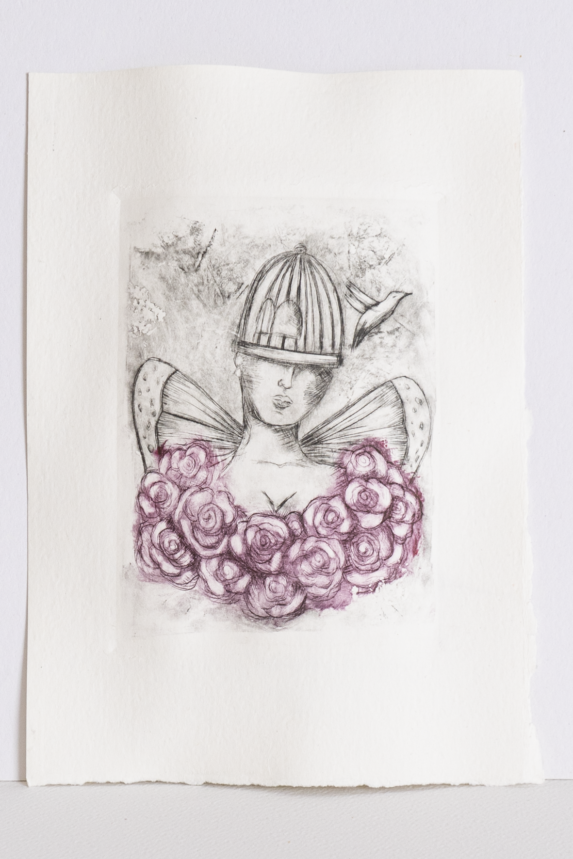 Pensar en libertad - flores violeta