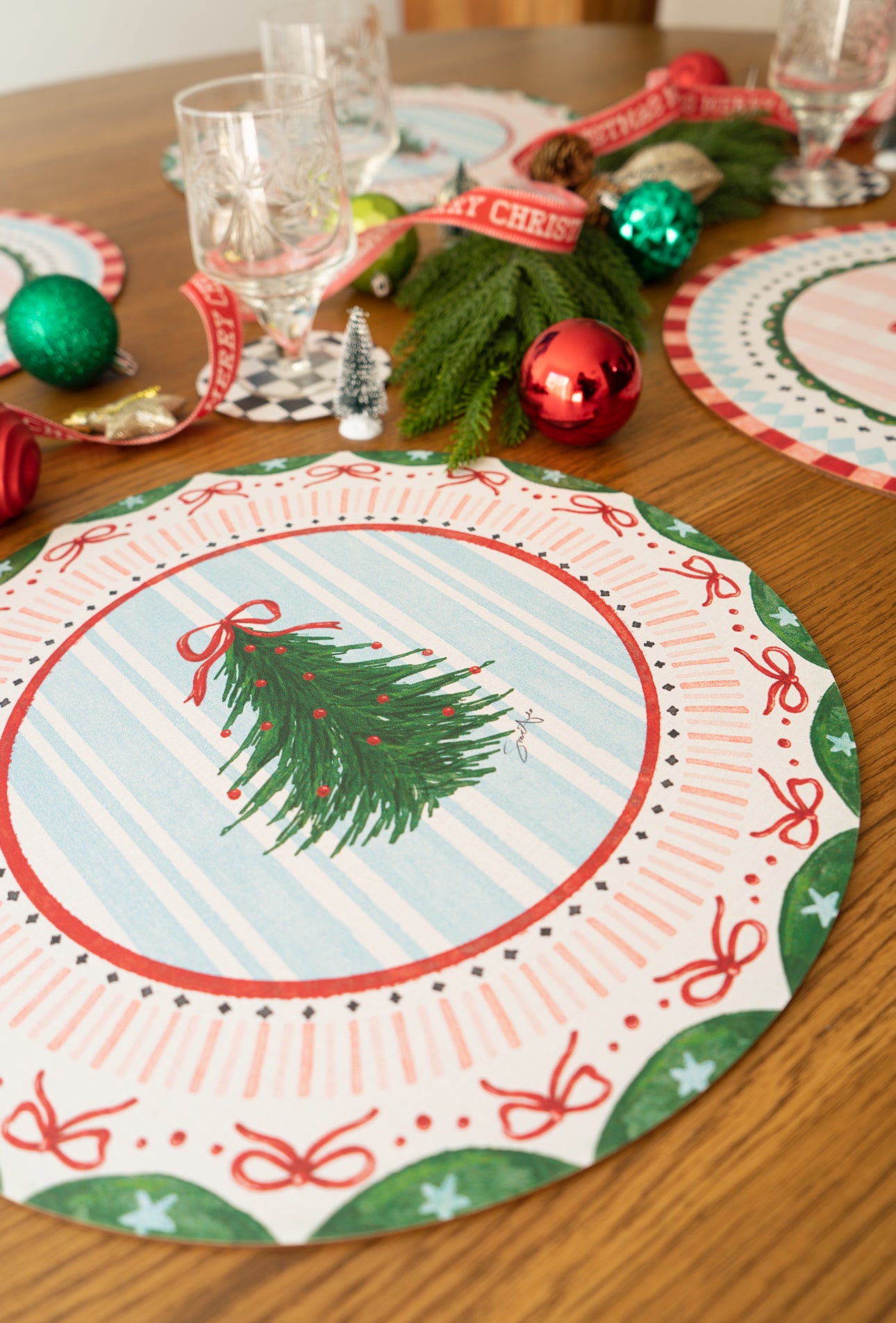 Porta platos Navidad